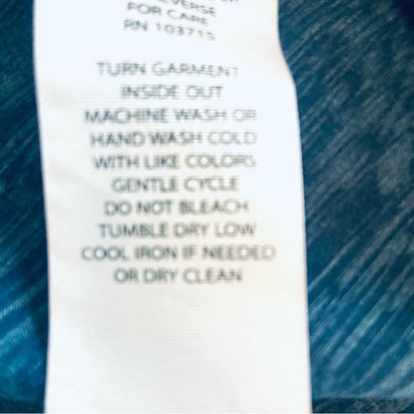 Nanette Lepore Navy Floral Blouse Mixed Print Bell Sleeves Boho Womens Sz L - Picture 10 of 10